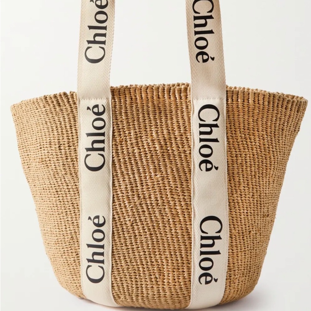Copy - Chloe Woody Large Raffia Beach Bag